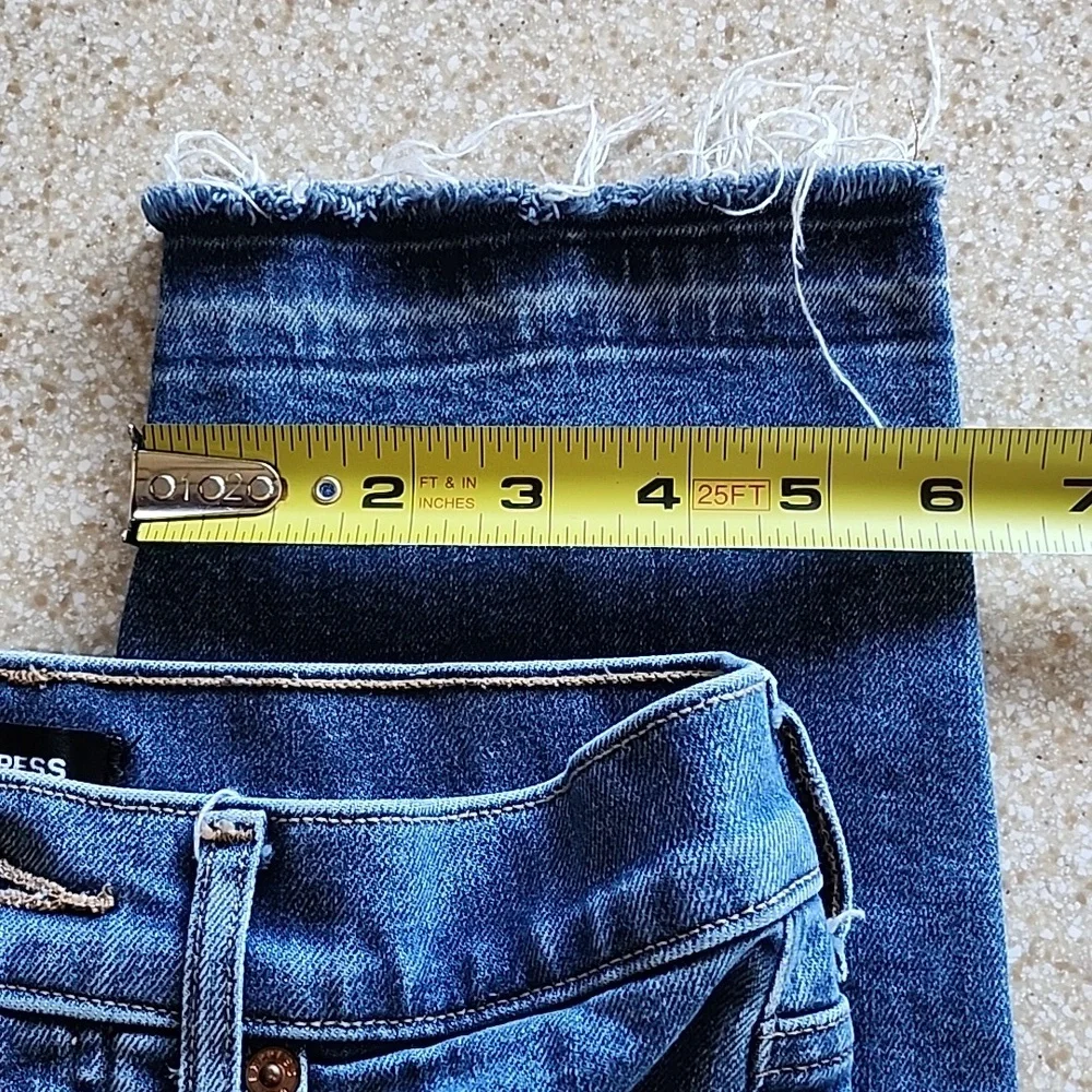 Express Mom Jean Super High Rise Button Fly Size 0 Reg - Picture 8 of 13